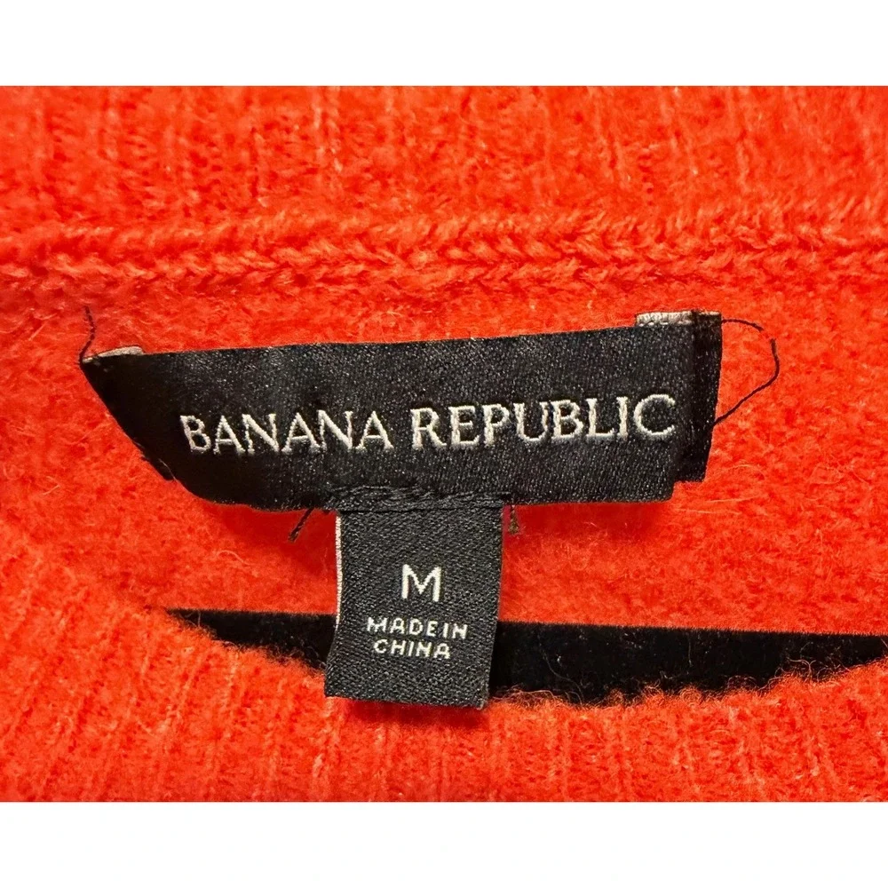 Banana Republic Coastal Cowgirl Merino Wool Sweater Women Sz M Dopamine Dressing